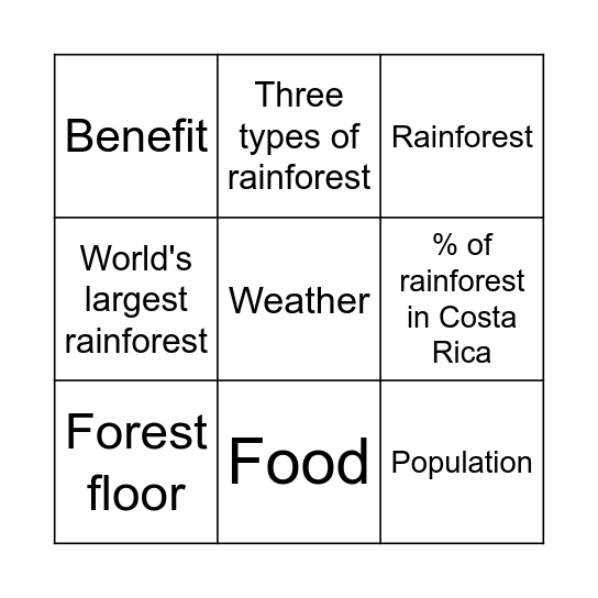 Bingo Card