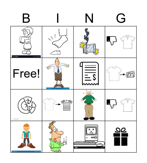 Problems at the Store Bingo Card