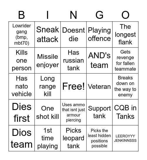 FGS BINGO Card