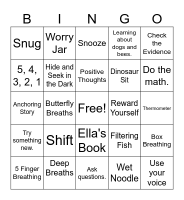 Our Toolbox Bingo Card