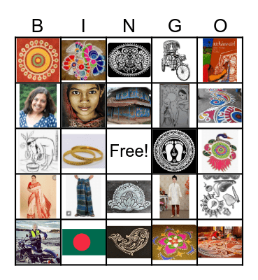 Rickshaw Girl Bingo Card