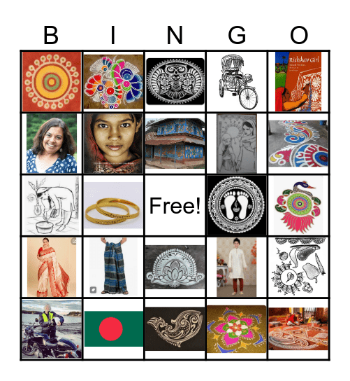 Rickshaw Girl Bingo Card