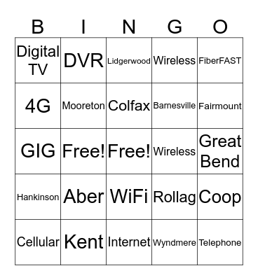 Red River Commuunications Bingo Card