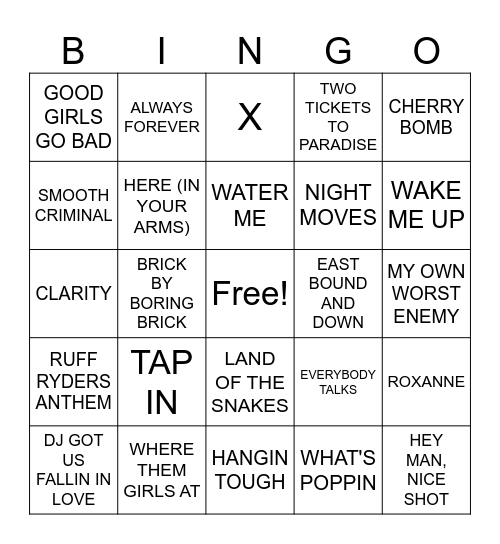 10/19- Thursday Night Football Bingo Card