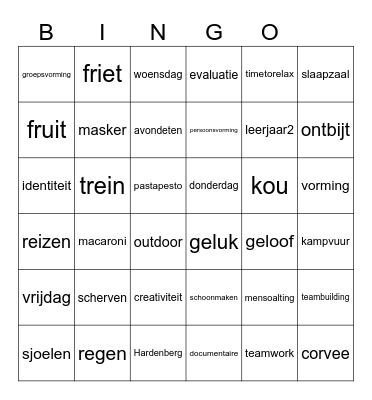 BIN-GO-HOME Bingo Card