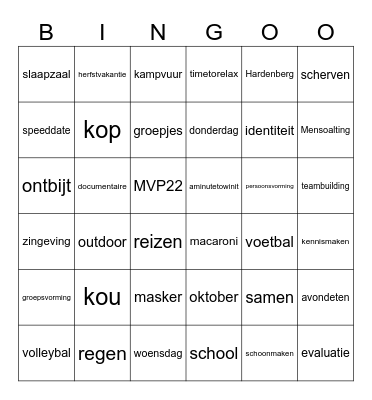 BIN-GO-HOME Bingo Card