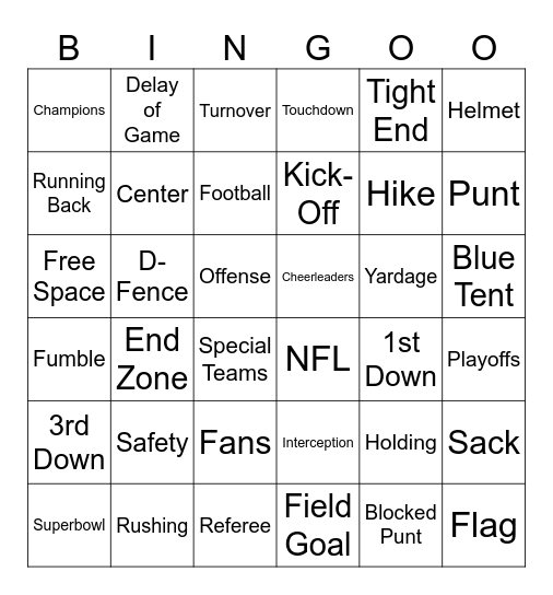 Wicked Awesome NE Patriots Bingo Card