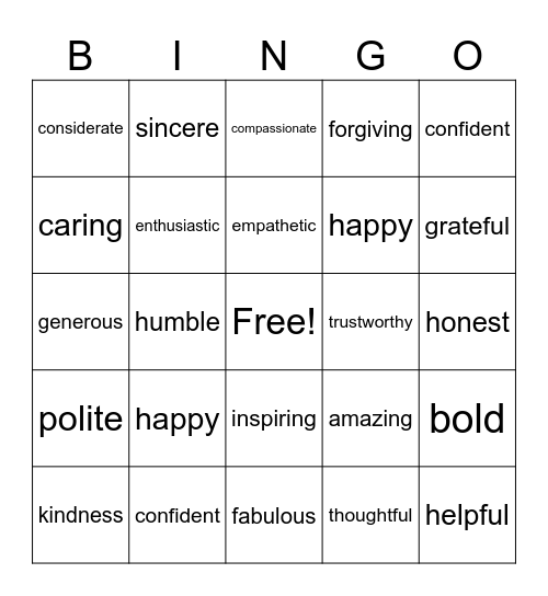 Bingo Card