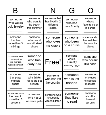 Diversity Bingos Bingo Card