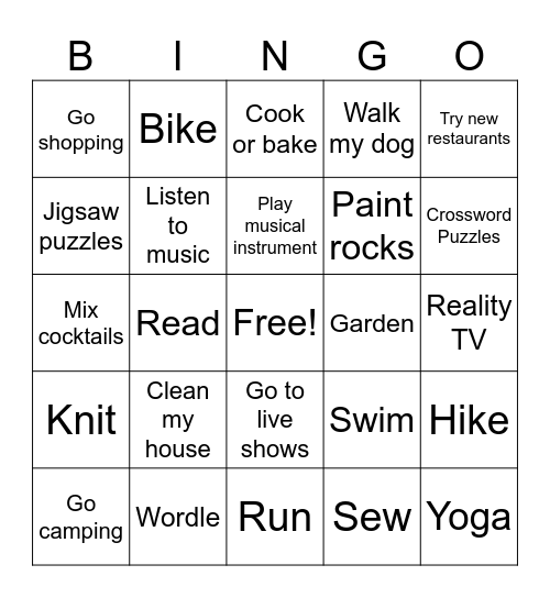 CCY Coping Clubs Bingo Card