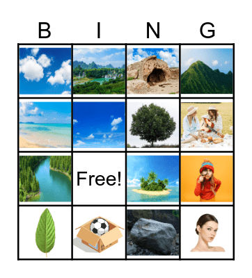 Beautiful Nature Bingo Card