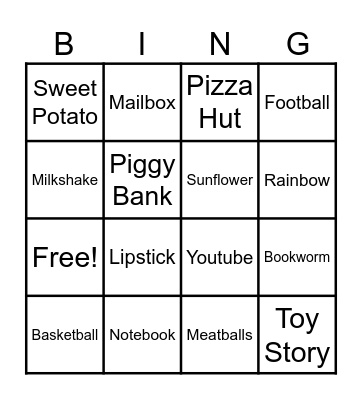 Guess the Word Bingo Card