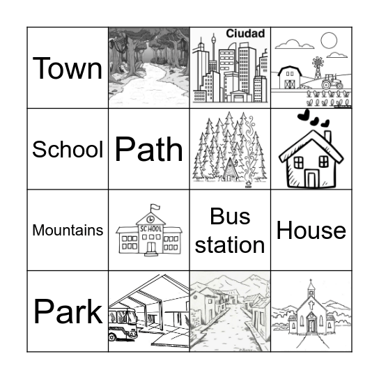 Where are you? Bingo Card