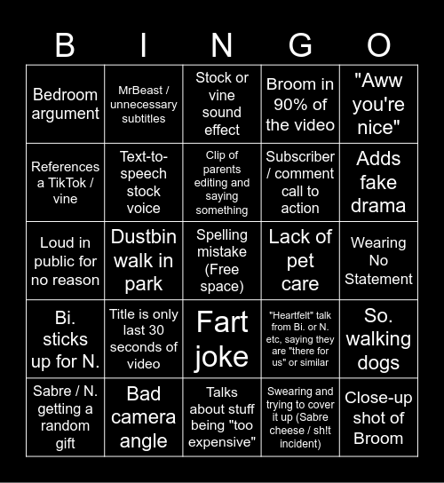 Norris Nuts Bingo Card