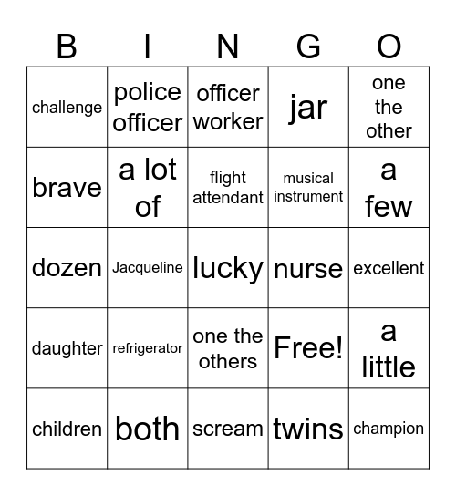 B9 M3 Bingo Card