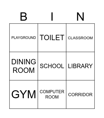 SCHOOL Bingo Card