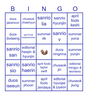 cloud’s bingo Card