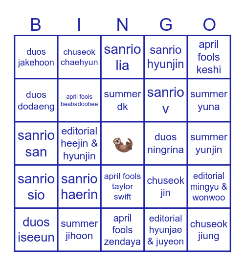 cloud’s bingo Card