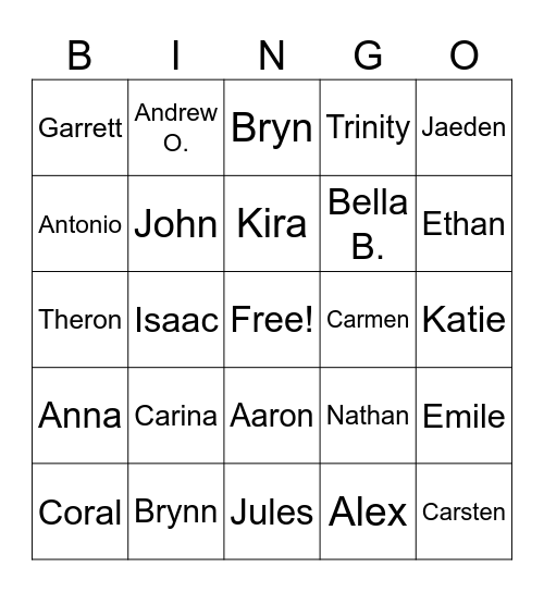 Spotted Bingo Card