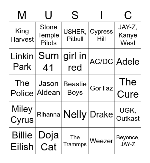 In Bingo Card