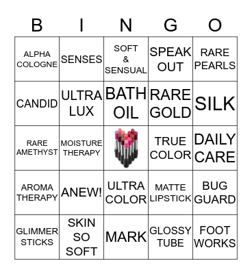 AVON Bingo Card