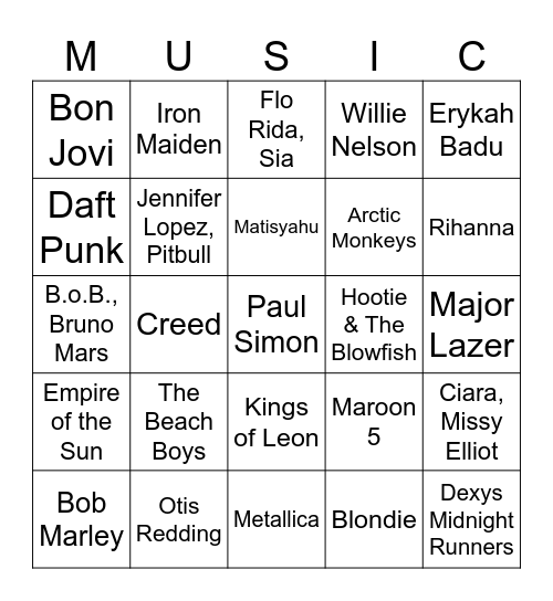 On Bingo Card