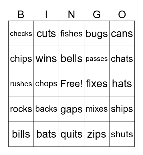 1.6 Bingo Card