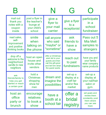 Mia Bella's DID YOU KNOW? Bingo Card