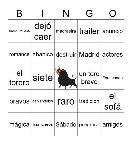 Bianca Nieves -- Capítulos 1-5 Bingo Card