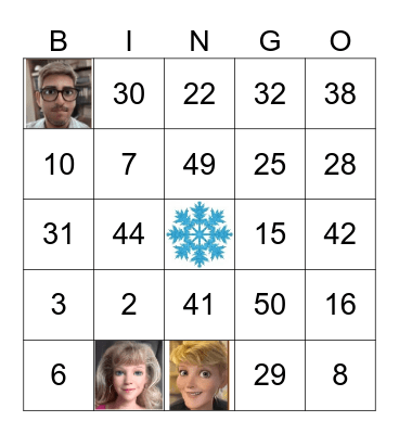 HOLIDAY Bingo Card