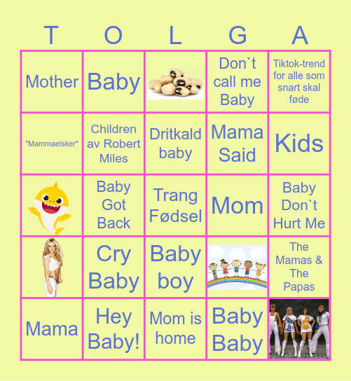 YNGVILDS BABYBINGO! <3 Bingo Card