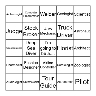 Career Bingo Card