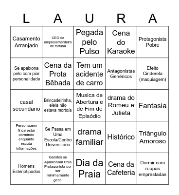 Bingo de Dorama Bingo Card