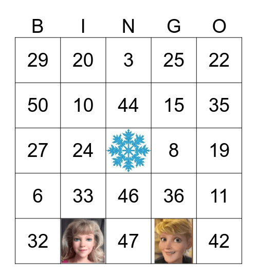 HOLIDAY Bingo Card