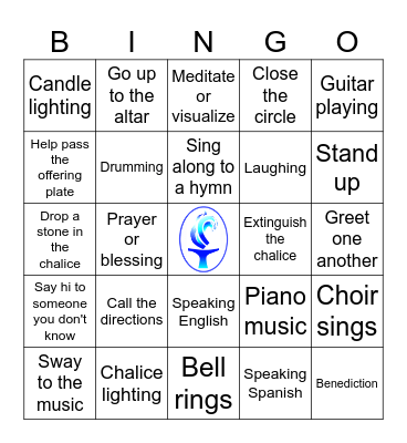 Samhain Service Bingo Card
