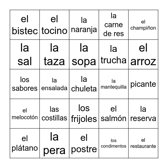 Ch 7 - Whole Chapter Bingo Card