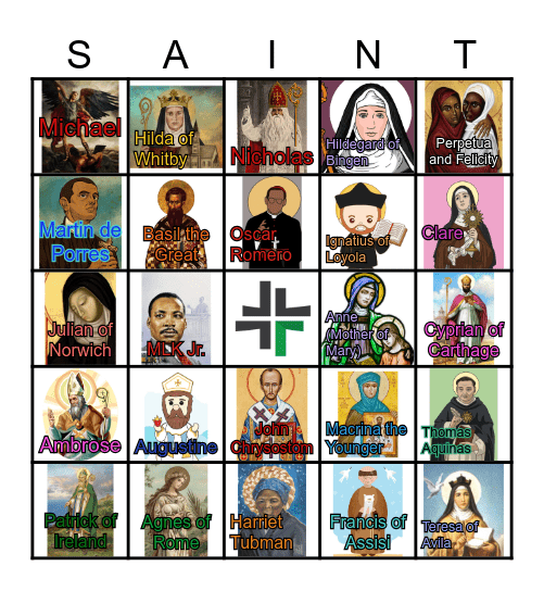 Rez All Saints Bingo Card