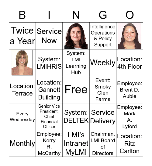 LMI BINGO Card