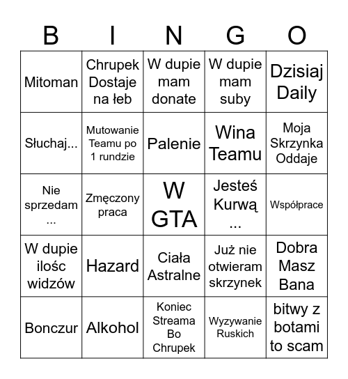 DMG POLAND Bingo Card