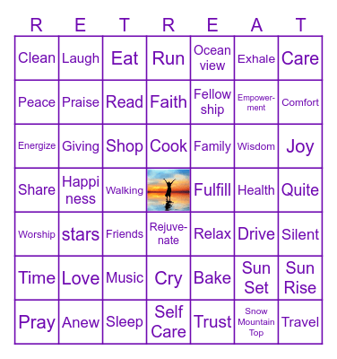 WOM Women's Retreat 2023 Bingo Card