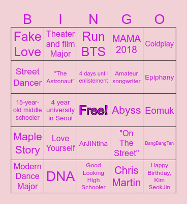 Suchiwita with Jin Bingo Card