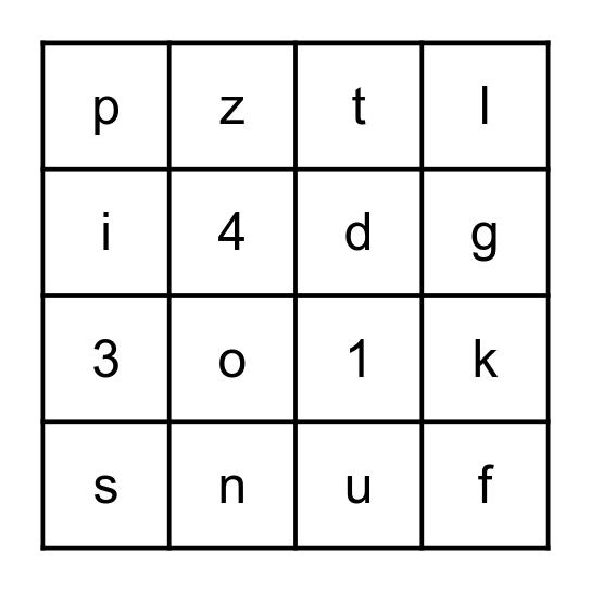 Sign Language Bingo! Bingo Card