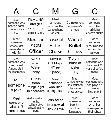 ACMGO Bingo Card