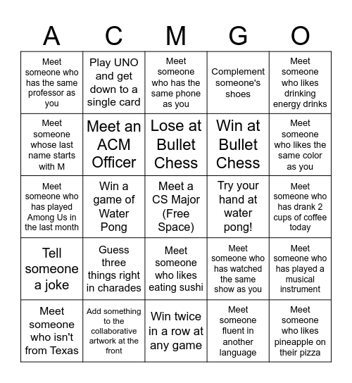 ACMGO Bingo Card