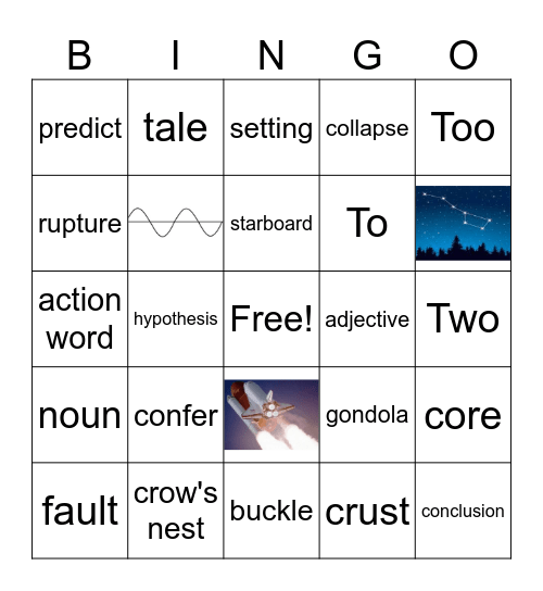 Term I Vocab Bingo Card