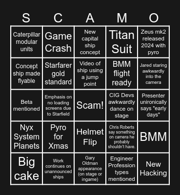 CitizenCon 2953 Bingo! Created by Pipeline Bingo Card