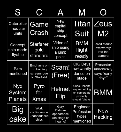 CitizenCon 2953 Bingo! by Pipeline Bingo Card