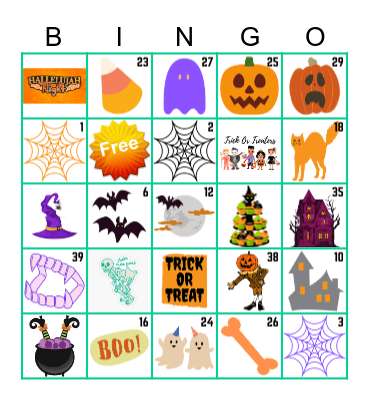 Halloween Bingo Card