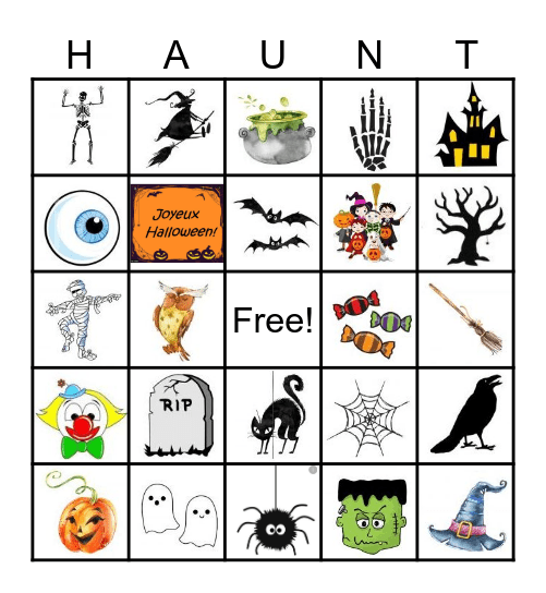 Haunted BINGO Card