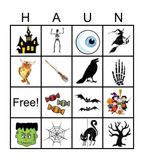 Haunted BINGO Card